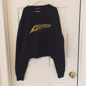 Women’s Brandy Melville Cropped Long Sleeve Shirt
